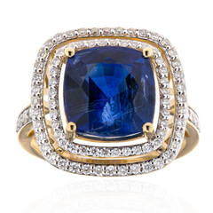 Anello in oro con Cianite del Nepal (AMAYANI)