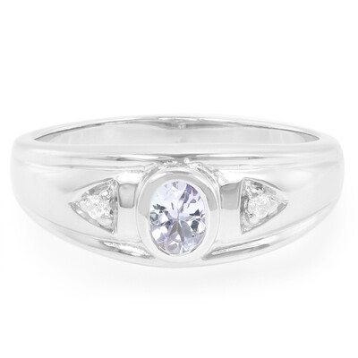 Anello da uomo in argento con Tanzanite Fancy