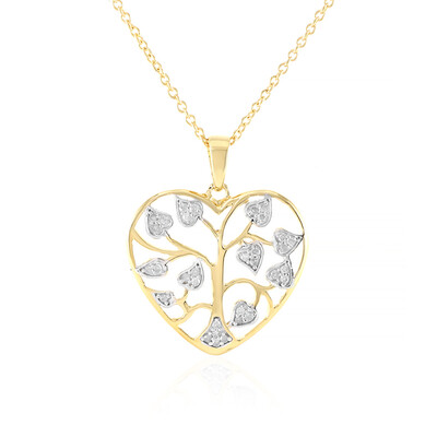 Collana in argento con Diamante I3 (J)