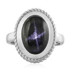 Anello in argento con Diopside Stellato d'India