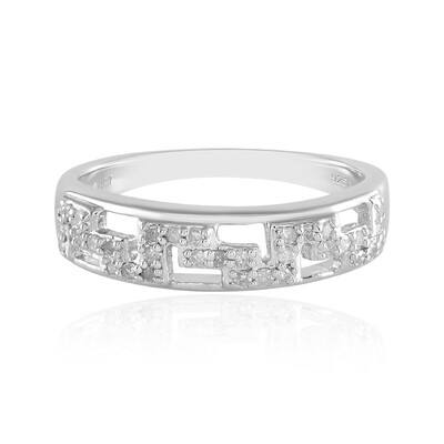 Anello in argento con Diamante I2 (I)