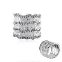 Anello in argento con Iolite (SAELOCANA)