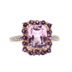 Anello in oro con Kunzite