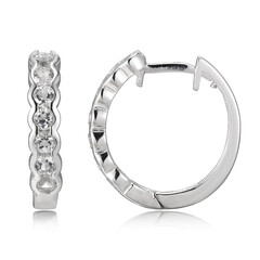 Orecchini in argento con Topazio Bianco