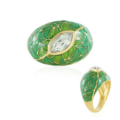 Anello in argento con Ametista Verde (Adela Silber)