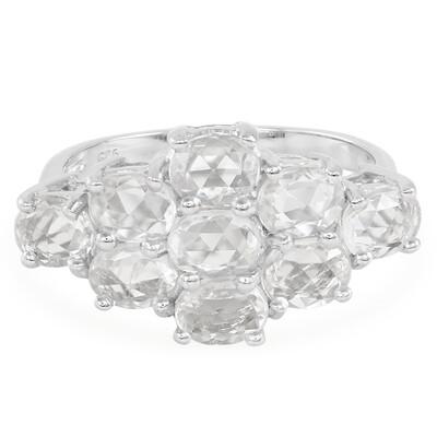 Anello in argento con Zaffiro Bianco