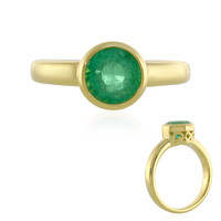 Anello in argento con Smeraldo Colombiano