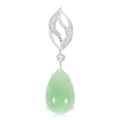 Ciondolo in argento con Avventurina Verde