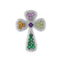 Ciondolo in argento con Smeraldo Zambia
