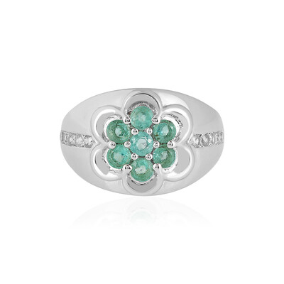 Anello in argento con Smeraldo Russo (de Melo)