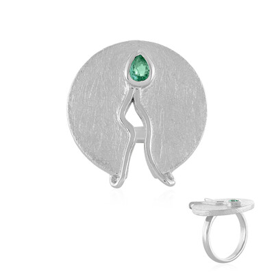Anello in argento con Smeraldo Etiope (MONOSONO COLLECTION)