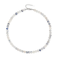 Collana in argento con Quarzo Dumortierite