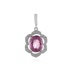 Ciondolo in argento con Fluorite Rosa del Messico