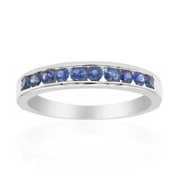 Anello in oro con Zaffiro Ceylon Blu