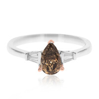 Anello in oro con Diamante Cioccolato SI2 (CIRARI)