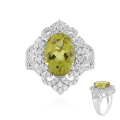 Anello in argento con Quarzo Limone