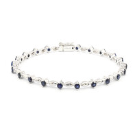 Bracciale in argento con Zaffiro Blu