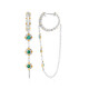 Orecchini in argento con Smeraldo Zambia (Gems en Vogue)