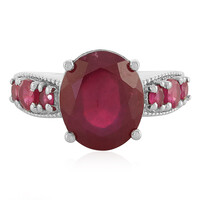 Anello in argento con Rubino del Madagascar