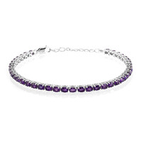 Bracciale in argento con Ametista Zambiana