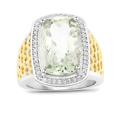Anello in argento con Ametista Verde