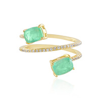 Anello in argento con Smeraldo Russo