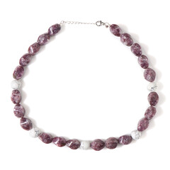 Collana in argento con Howlite
