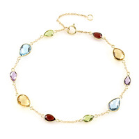 Bracciale in oro con Topazio Blu Cielo