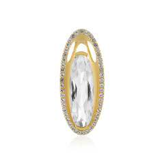 Ciondolo in argento con Quarzo Bianco