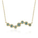 Collana in oro con Diamante blu cielo VS1