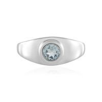 Anello in argento con Acquamarina Brasiliana