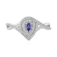 Anello in argento con Tanzanite