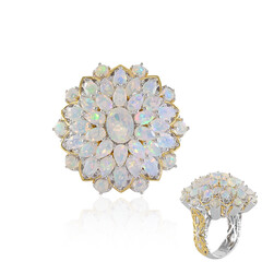 Anello in argento con Opale di Welo (Gems en Vogue)