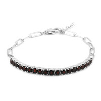 Bracciale in argento con Granato