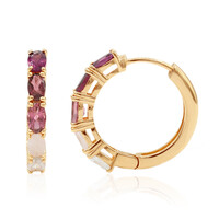 Orecchini in argento con Rodolite