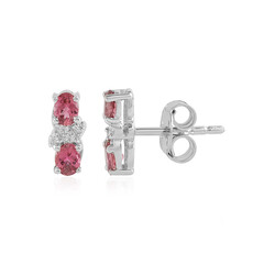 Orecchini in argento con Tormalina Rosa Brasiliana