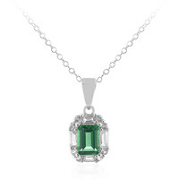Collana in argento con Topazio Verde Farfalla