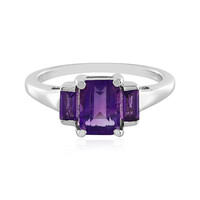 Anello in argento con Ametista Zambiana