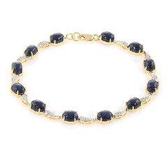 Bracciale in argento con Zaffiro Stellato Blu