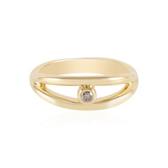 Anello in argento con Diamante Cioccolato I3