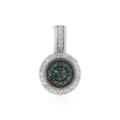 Ciondolo in oro con Diamante Blu I4