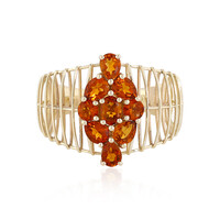 Anello in oro con Citrino Brandy (Ornaments by de Melo)