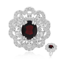 Anello in argento con Granato d’India