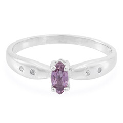 Anello in argento con Zaffiro Porpora (non riscaldato)