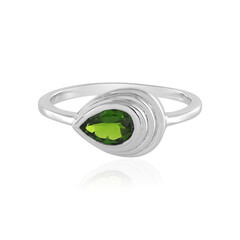 Anello in argento con Diopside Russo