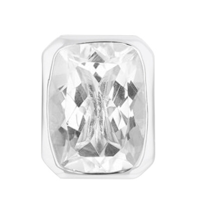 Ciondolo in argento con Quarzo Bianco (MONOSONO COLLECTION)