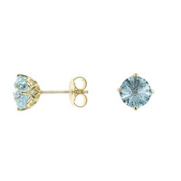Orecchini in oro con Topazio Blu Cielo