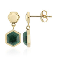 Orecchini in argento con Malachite