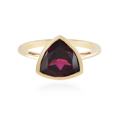 Anello in oro con Granato Magenta