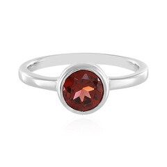 Anello in argento con Granato Mozambico